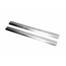 Накладки на пороги Laser-Style (2 шт, сталь) для Nissan Primastar 2002-2014 гг