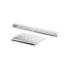 Накладки на внутренние пороги (Omsa, нержавейка) 3 двери для Fiat Doblo I 2005-2010 гг