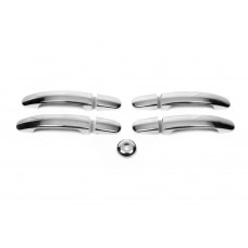 Накладки на ручки OmsaLine Нержавейка 5 Дверных Ручек для Ford Transit 2014- гг