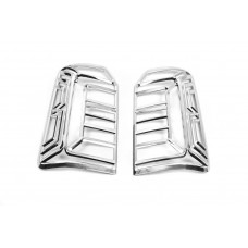 Хромированные накладки на задние фонари (2 шт., пластик) для Volkswagen Caddy 2015-2020 гг