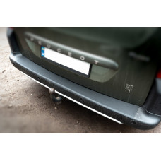Накладки на задній бампер ABS (пласт.) для Peugeot Partner Tepee 2008-2018 рр