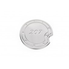 Хромированная накладка на лючок бензобака (нерж. сталь) для Peugeot 207 2006-2014 гг