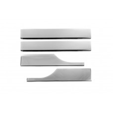 Накладки на внутренние пороги (без надписи, сталь) 3 штуки для Volkswagen Caddy 2010-2015 гг