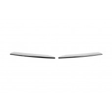 Накладки на противотуманные фары OmsaLine (2 шт., нержавейка) для Honda Civic Sedan X 2016-2021 гг