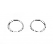 Накладки на противотуманки (2 шт, нерж) для Toyota C-HR 2016-2023 рр