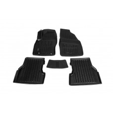 Коврики резиновые Stingray 3D (5 шт, полиуретан) для Ford Focus II 2008-2011 гг