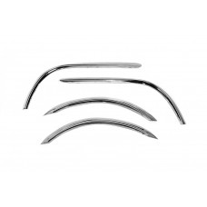 Накладки на арки (4 шт, нержавейка) для Daewoo Nexia 1995-2016 гг