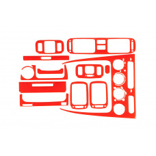 Накладки на панель 1998-2000 (красный цвет) для Toyota Corolla