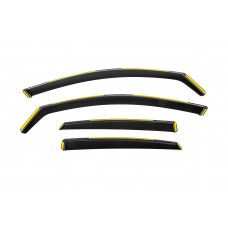 Ветровики вставные Niken Luxury (SD, 4 шт) для Ауди A6 C7 2011-2017 гг