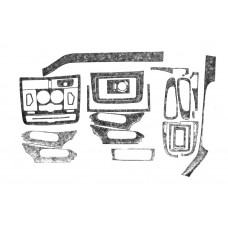 Накладки на панель (Meric, Полный комплект) 2004-2006, Титан для Mercedes Vito W639