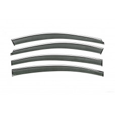 Вітровики з хромованим молдингом Niken Luxury (SD, 4 шт) для Chevrolet Cruze 2009-2015 рр