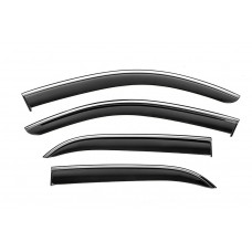 Вітровики з хромованим молдингом Niken Luxury (4 шт) для Mercedes GLE W167 2018- рр