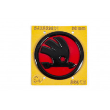 Красная эмблема 5JA853621 (89 мм) для Skoda