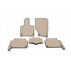 Коврики EVA (Бежевые) 2 Ряда (5 Ковриков) для Ауди Q7 2005-2015 гг