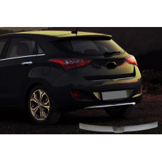 Накладка на задній бампер верхня (HB, нерж) для Hyundai I-30 2012-2017 рр