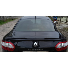 Спойлер LIP (Sunplex, черный) (125,4см x 7,2см) для Renault Fluence 2009-2016 гг