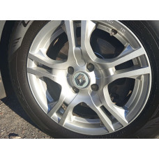 Колпачки на диски серые ren60tur-sir (59мм на 55мм, 4 шт) для Renault