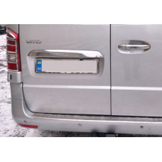 Хромированная накладка над номером 2-дверный (нерж сталь) для Mercedes Vito/V-class W447 2014- гг