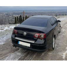 Спойлер LIP (Sunplex, черный) (115,8см x 6,3см) для Volkswagen Passat B6 2006-2012 гг