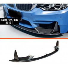 Передний Лип DPT V-3 (Для M4, Черный Глянец) для BMW 4 серия F-32 2012-2020 гг