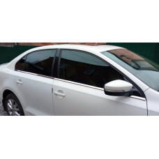 Нижние молдинги окон нержавейка (6 шт) Carmos - Турецкая Нержавеющая Сталь для Volkswagen Jetta 2011-2018 гг