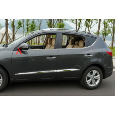 Молдинги дверные Libao (4 шт, пласт) для Geely Emgrand X7 2011- гг