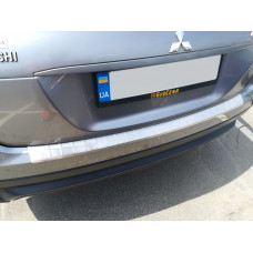 Накладка на задний бампер (OmsaLine, нержавейка) для Mitsubishi Eclipse Cross 2017- гг