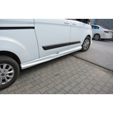 Пороги (2 шт, грунтованные под покраску) Длинная База для Ford Custom 2013-2022 гг