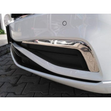 Накладки на противотуманки 2019-2025 (2 шт, нерж) Carmos - Турецька сталь для Volkswagen Passat B8 рр