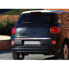Кромка багажника (нерж.) Carmos - Турецька сталь для Fiat 500/500L 2013-2022 рр