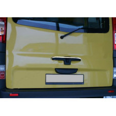 Хромированная накладка на заднюю ручку (верхняя, нержавейка) для Renault Trafic 2001-2015 гг
