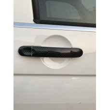 Накладки на ручки (натуральный карбон) 3 ручки для Volkswagen T5 Transporter 2003-2010 гг
