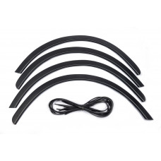 Расширители арок (4 шт, черные) Пластик ABS для Skoda Fabia 2000-2007 гг