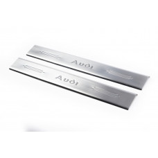 Накладки на дверні пороги (2 шт, Carmos) для Ауди ТТ 1998-2006 рр