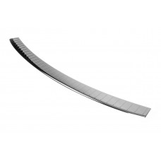 Накладки на задний бампер Черный Хром (Нержавейка) для Volkswagen Caddy 2015-2020 гг