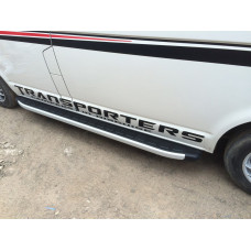 Боковые пороги Fullmond (2 шт., алюминий) Короткая База для Volkswagen T5 Multivan 2003-2010 гг