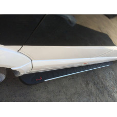 Боковые пороги RedLine V1 (2 шт., алюминий) Long/ExtraLong для Mercedes Sprinter W907/W910 2018- гг