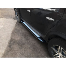 Боковые Подножки Rainbow (2 шт., Алюминий) для Dacia Duster 2008-2018 гг