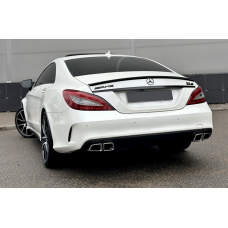 Задний диффузор с насадками (2015-2018, Дизайн CLS63) для Mercedes CLS C218