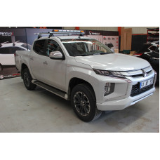 Поперечины на гладкую крышу (2 шт, Asaf V4) для Mitsubishi L200 2015-2024 гг