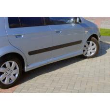 Боковые пороги (грунтованные под покраску) для Hyundai Getz 2002- гг