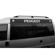 Рейлинги черные Длинная база, с пластиковыми ногами для Peugeot Expert 1995-2007 гг