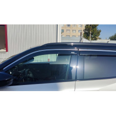 Вітровики з хромованим молдингом (4 шт, Niken) для Peugeot 2008 2019- рр