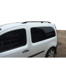 Черные рейлинги Макси база, Пластиковые ножки для Renault Kangoo 2008-2020 гг