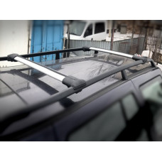 Перемички на звичайні рейлінги без ключа Can V1 (2 шт) до 138 см, Чорні для Infiniti QX80 2013-2024 рр