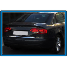 Накладка на багажник нержавейка (Sedan) Carmos - Турецкая Нержавеющая Сталь для Ауди A4 B8 2007-2015 гг
