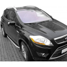 Бокові пороги Fullmond (2 шт, алюм.) для Ford Kuga 2008-2013 рр