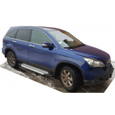 Боковые пороги Allmond Grey (2 шт., алюм.) для Honda CRV 2007-2011 гг