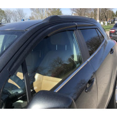 Ветровики на окна (4 шт., Sunplex Sport) для Opel Mokka 2012-2021 гг