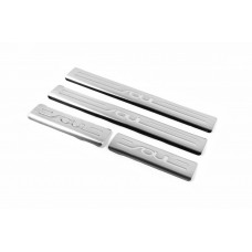 Накладки на пороги OmsaLine (4 шт., нержавейка) для Kia Soul I 2008-2013 гг